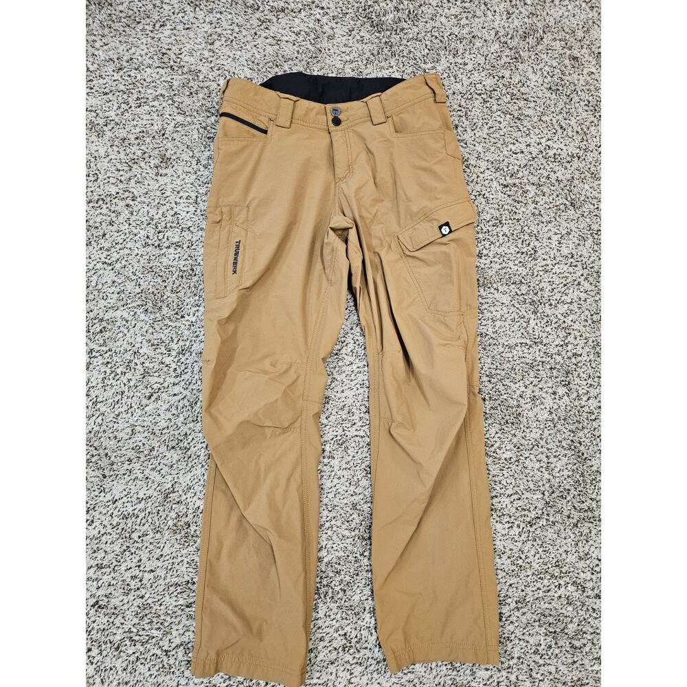 Truewerk Pants Womens 12 Werkpant Sand Khaki Stretch Cargo Work Hiking Wicking
